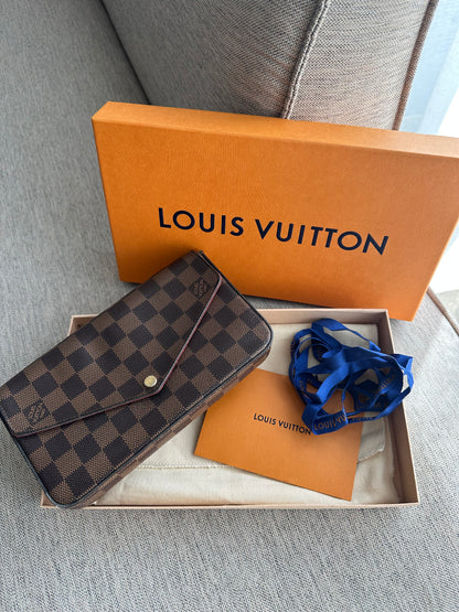 Sac à bandoulière Louis Vuitton Felicie - Toile Damier