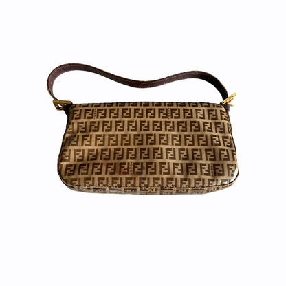 Sac porté épaule Fendi Baguette Monogromme -