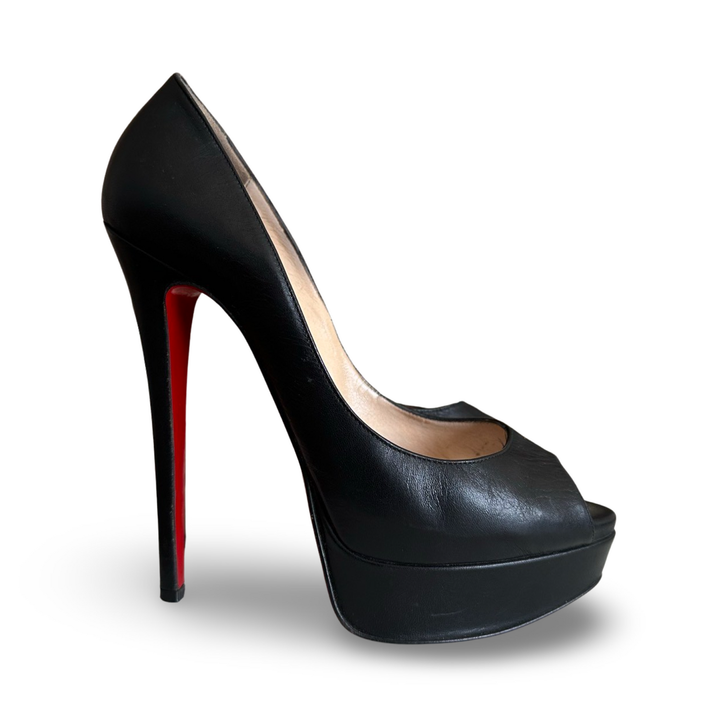 Escarpins Christian Louboutin 37 - Cuir lisse Noir