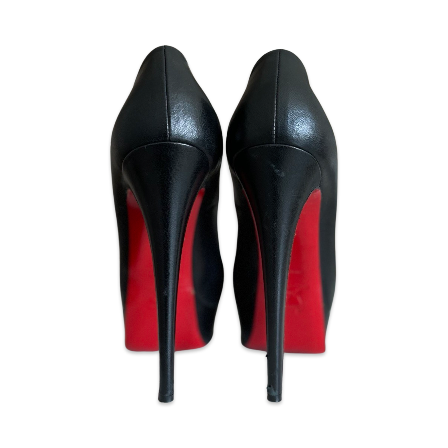 Escarpins Christian Louboutin 37 - Cuir lisse Noir