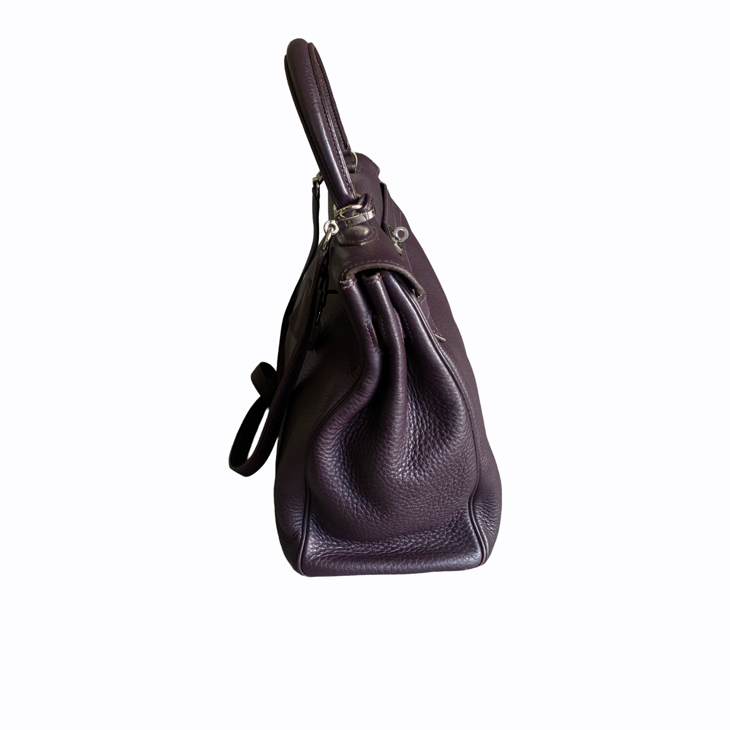 Sac à main Hermès Kelly 35 - Cuir violet