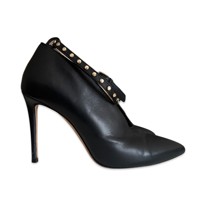 Chaussures Jimmy Choo Lark T37 - Cuir lisse noir