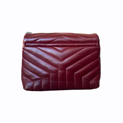 Loulou Toy Saint Laurent - Cuir rouge bordeau