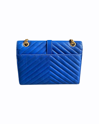 Enveloppe Saint Laurent medium- Cuir Bleu