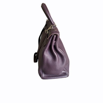 Sac à main Hermès Kelly 35 - Cuir violet