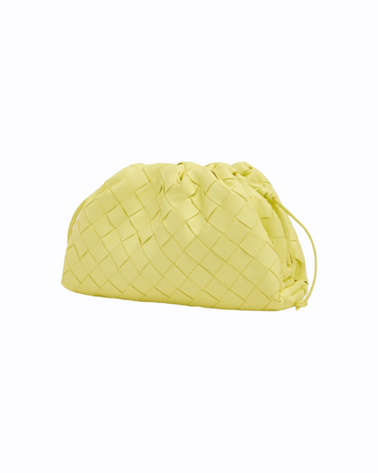 Mini Pouch Bottega Veneta - Cuir Jaune