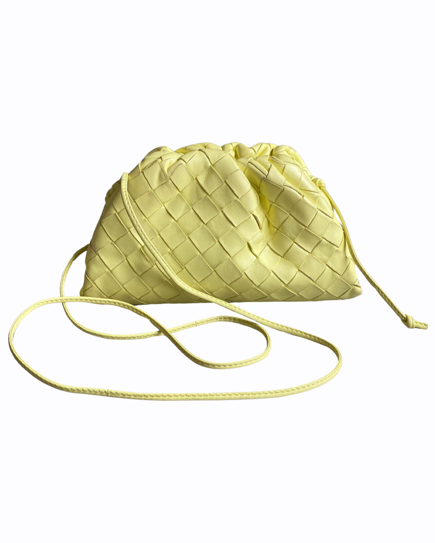 Mini Pouch Bottega Veneta - Cuir Jaune