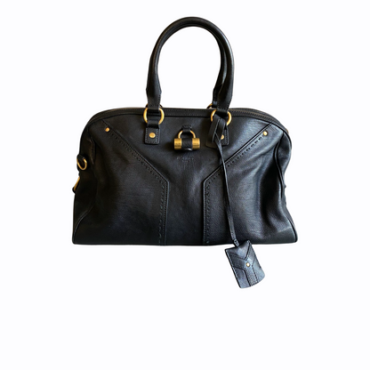 Sac à main Saint Laurent Muse- Cuir grainé Noir