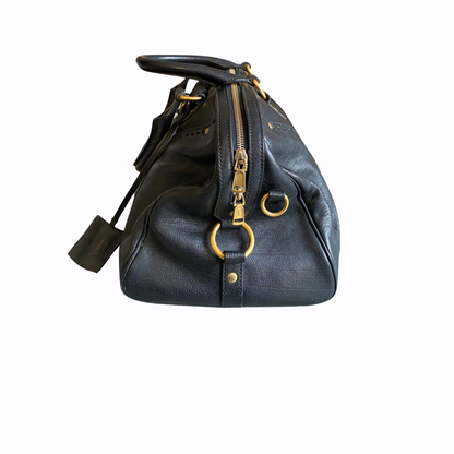 Sac à main Saint Laurent Muse- Cuir grainé Noir