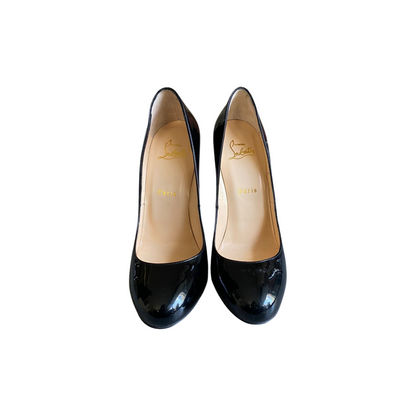 Escarpins Christian Louboutin 38 - Cuir vernis Noir