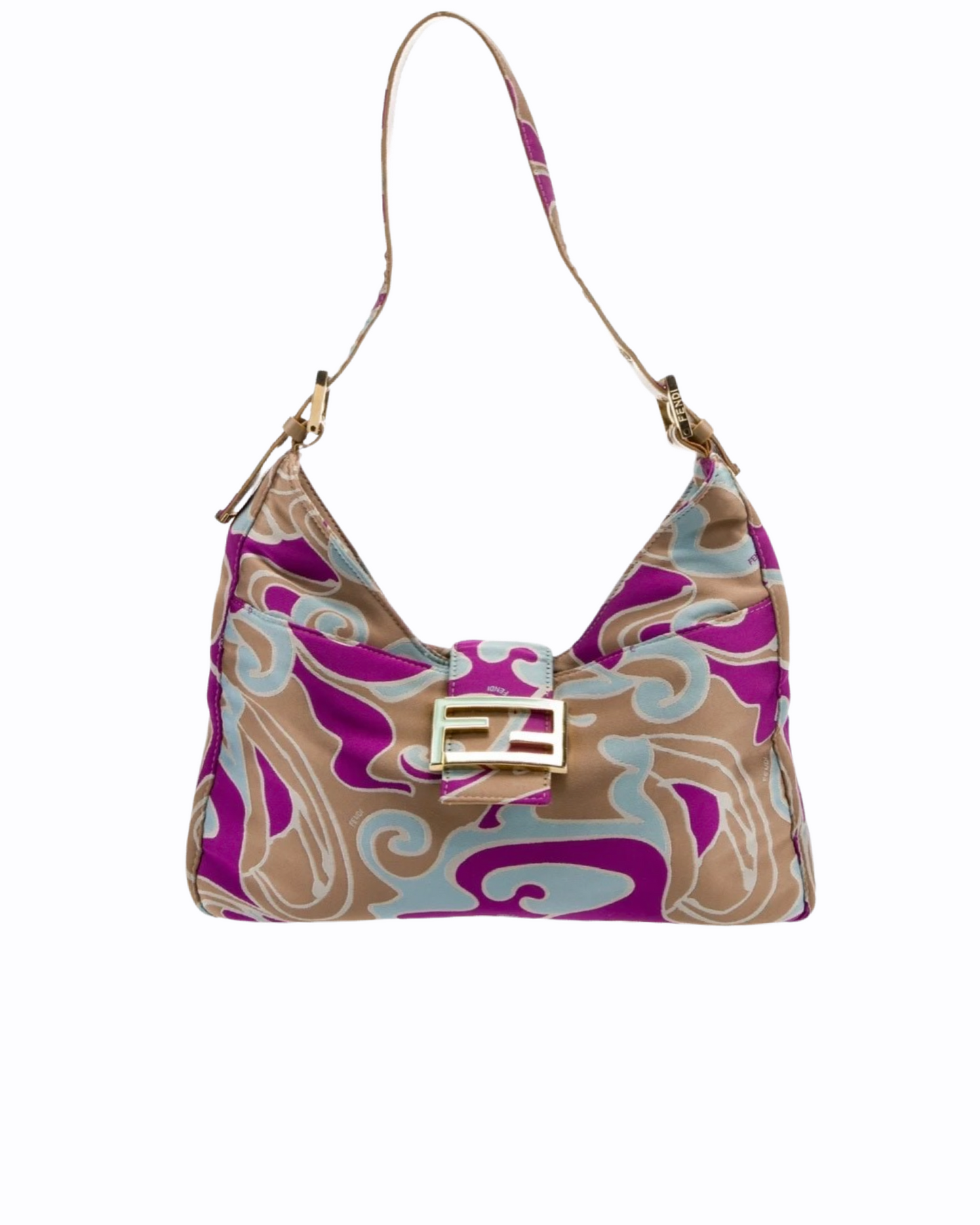 Sac Fendi baguette Mamma - Toile multicolore