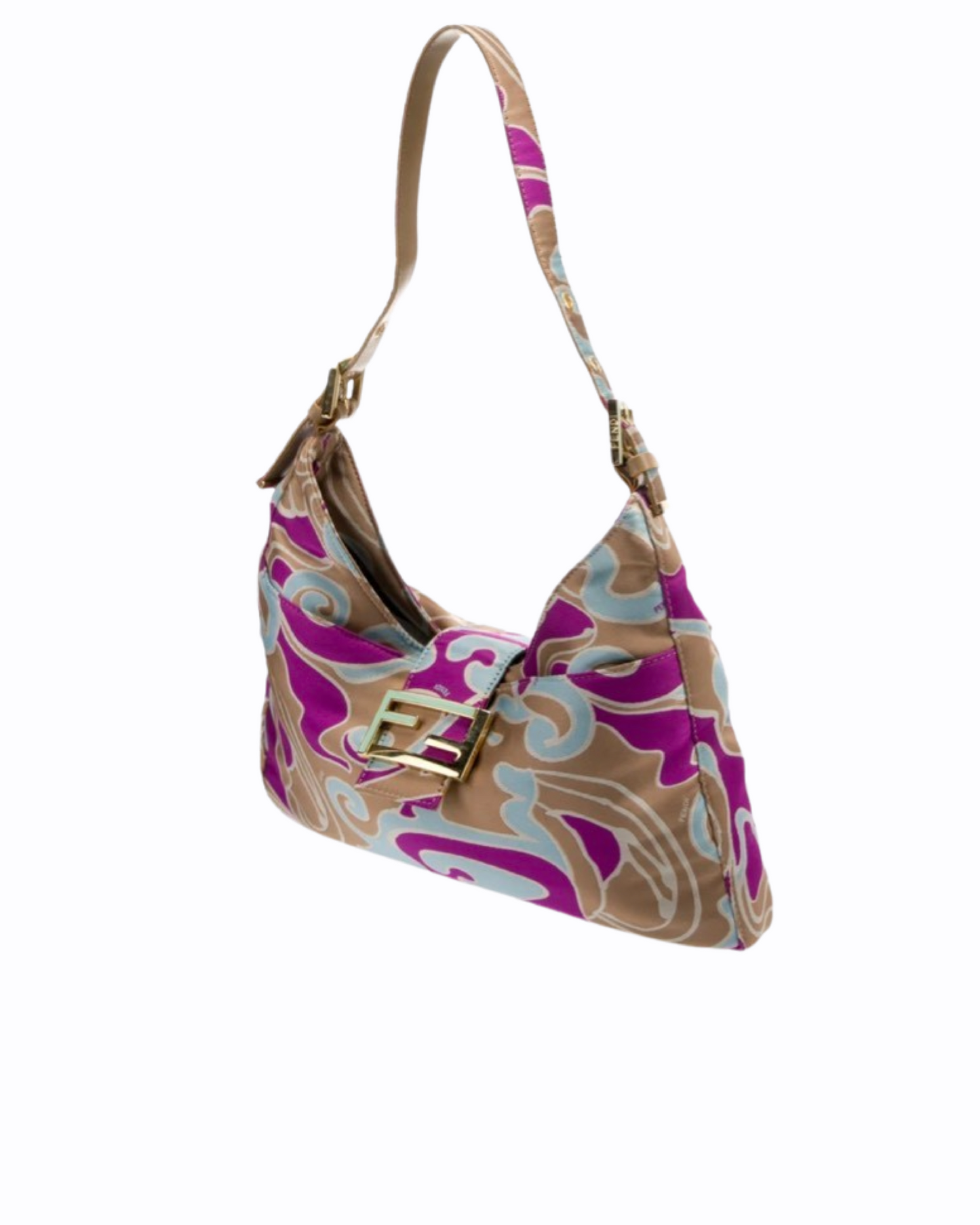 Sac Fendi baguette Mamma - Toile multicolore