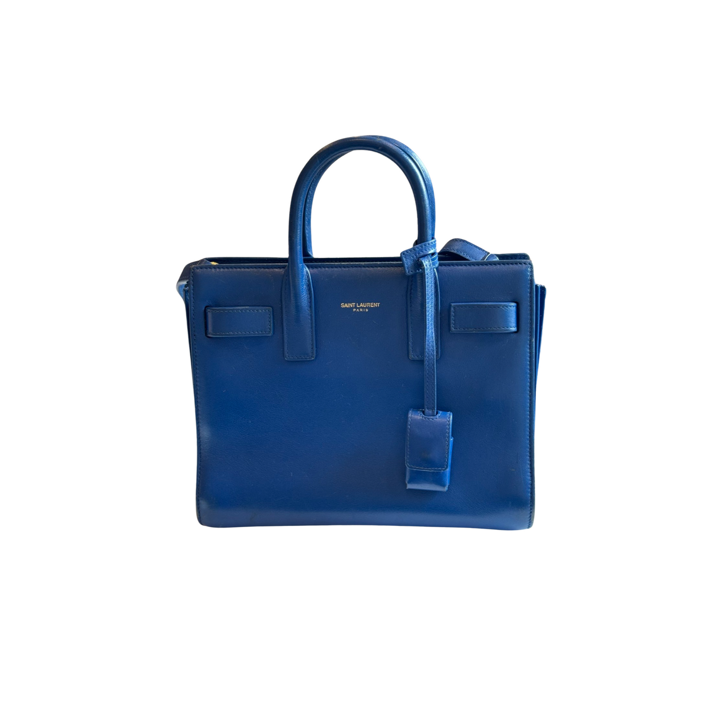 Sac de jour nano Saint Laurent - Cuir Bleu