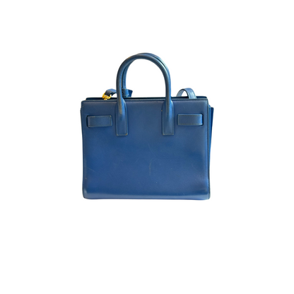 Sac de jour nano Saint Laurent - Cuir Bleu