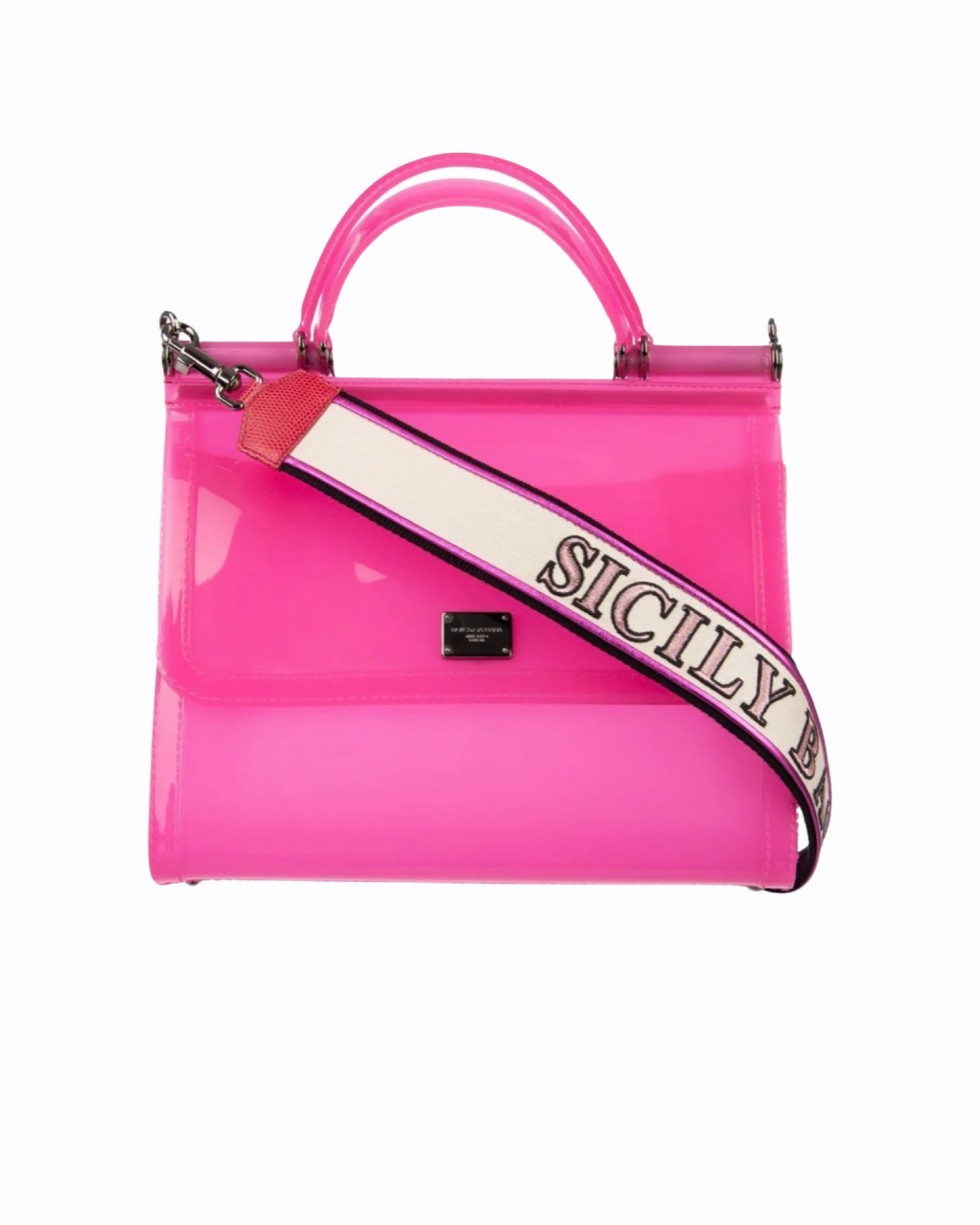 Sicily sac à main Dolce Gabbana - Plastique Rose