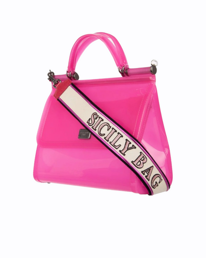 Sicily sac à main Dolce Gabbana - Plastique Rose