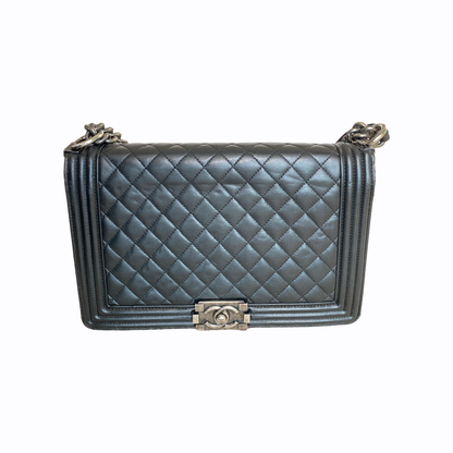 Chanel Boy - Cuir noir