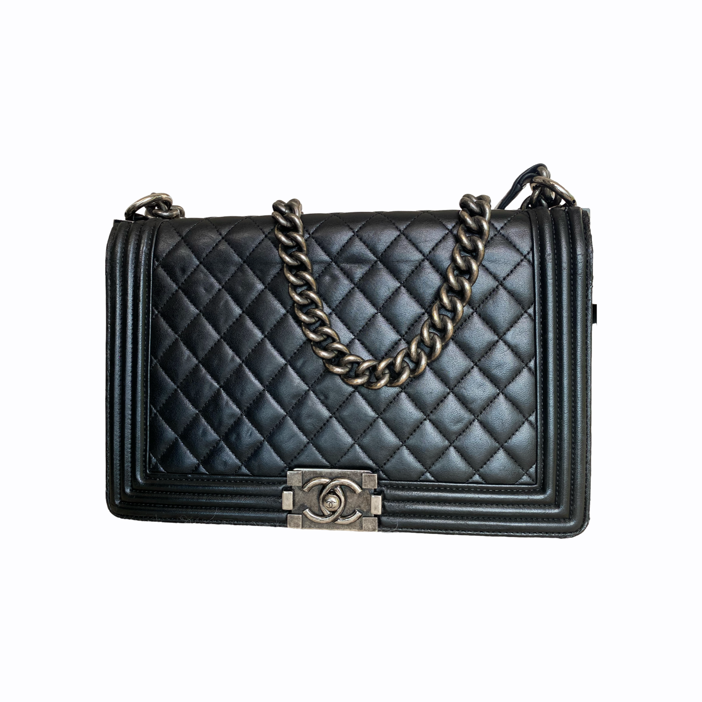 Chanel Boy - Cuir noir