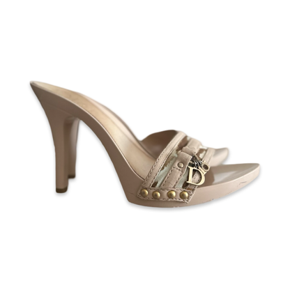 Sandales Vintage Dior - Cuir Rose