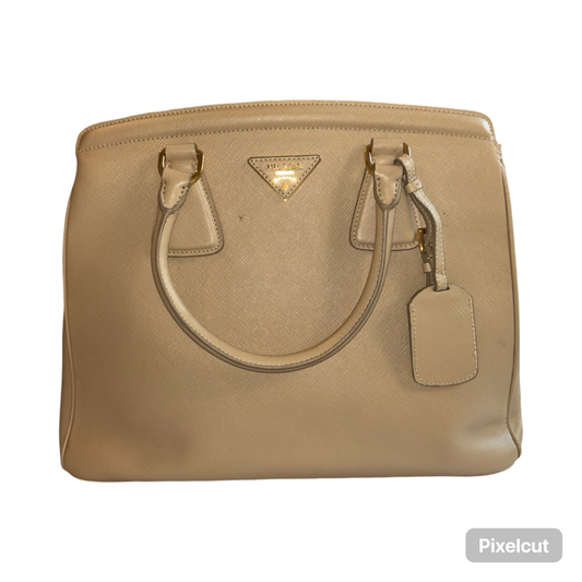 Sac Prada Galleria - Cuir beige