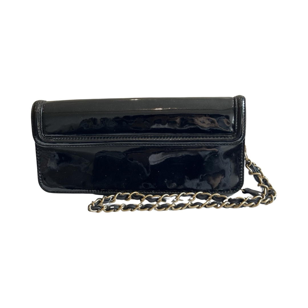 Pochette Chanel 2.55 Long - Cuir vernis noir