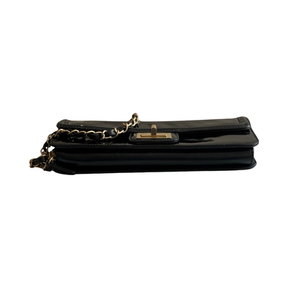 Pochette Chanel 2.55 Long - Cuir vernis noir