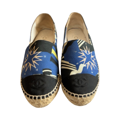 Espadrilles Chanel 36 - Tissus Bleu