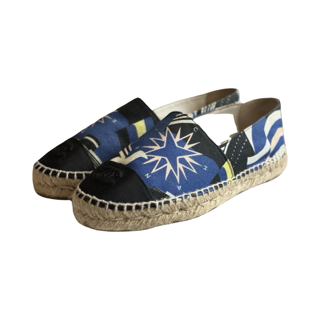 Espadrilles Chanel 36 - Tissus Bleu