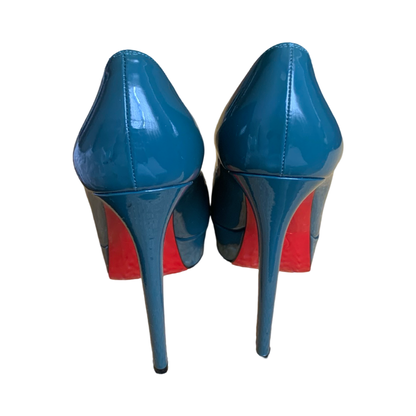 Escarpins Christian Louboutin 39,5 - Cuir vernis Vert