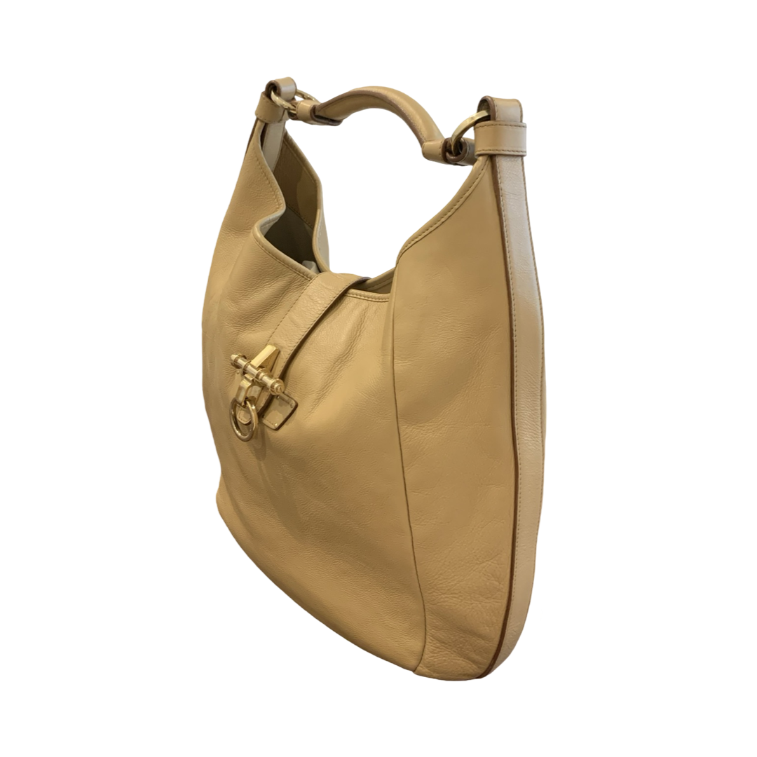 Sac à main Hobo Obsedia Givenchy - Cuir Beige