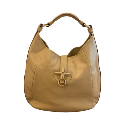 Sac à main Hobo Obsedia Givenchy - Cuir Beige