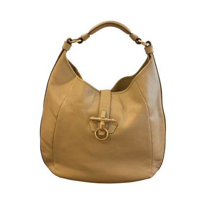 Sac à main Hobo Obsedia Givenchy - Cuir Beige