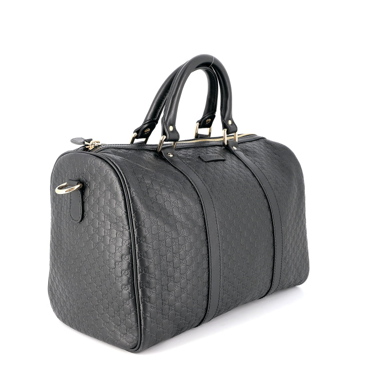 Sac à main Gucci Boston - Cuir Gris