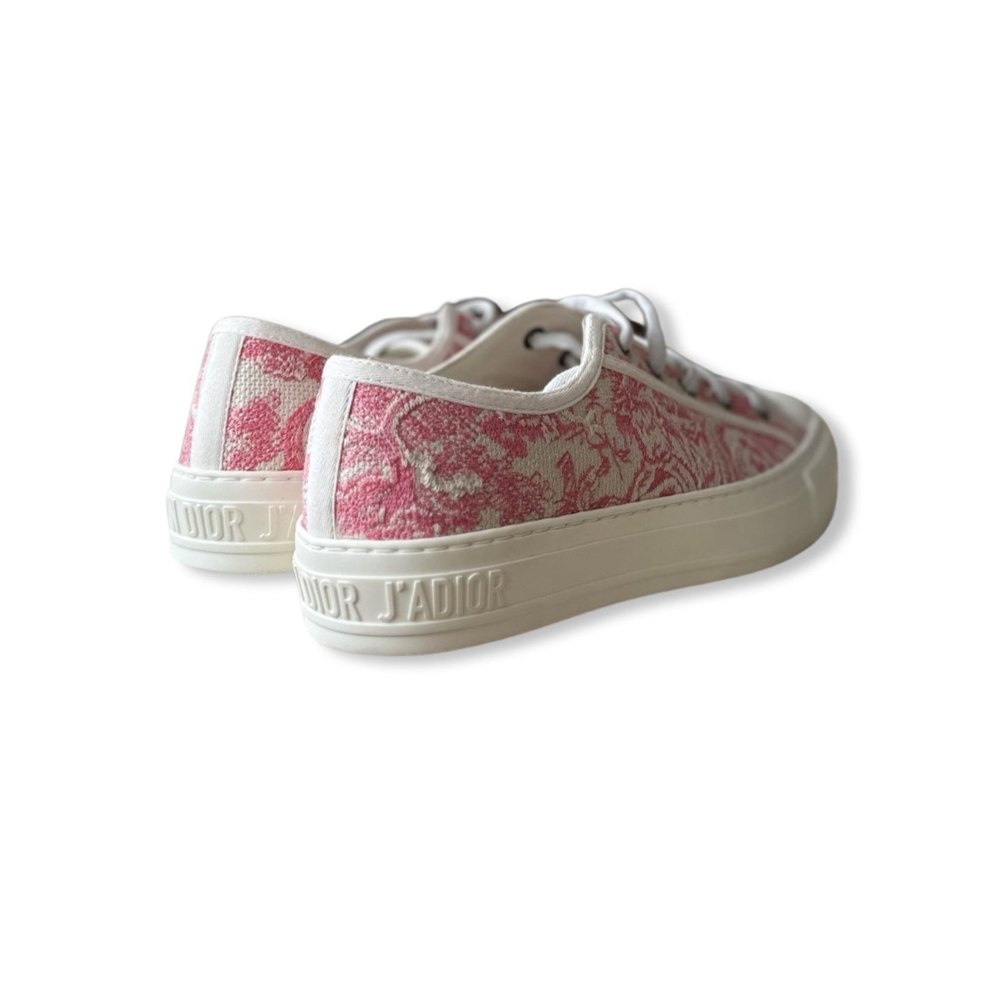 Baskets Walk'n'Dior 37, Toile Blanc et Rose - DIOR - Rebirth Maroc