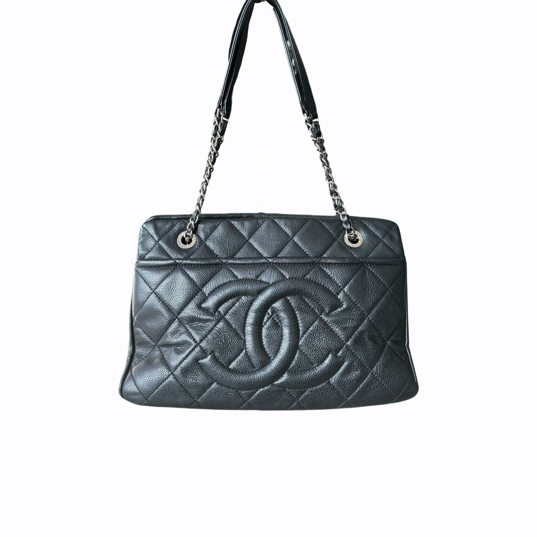 Classique Chanel Shopping bag - Cuir noir - CHANEL - Rebirth Maroc