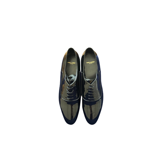 Derbies Richelieu Saint Laurent 38,5 - Cuir vernis Noir - SAINT LAURENT - Rebirth Maroc