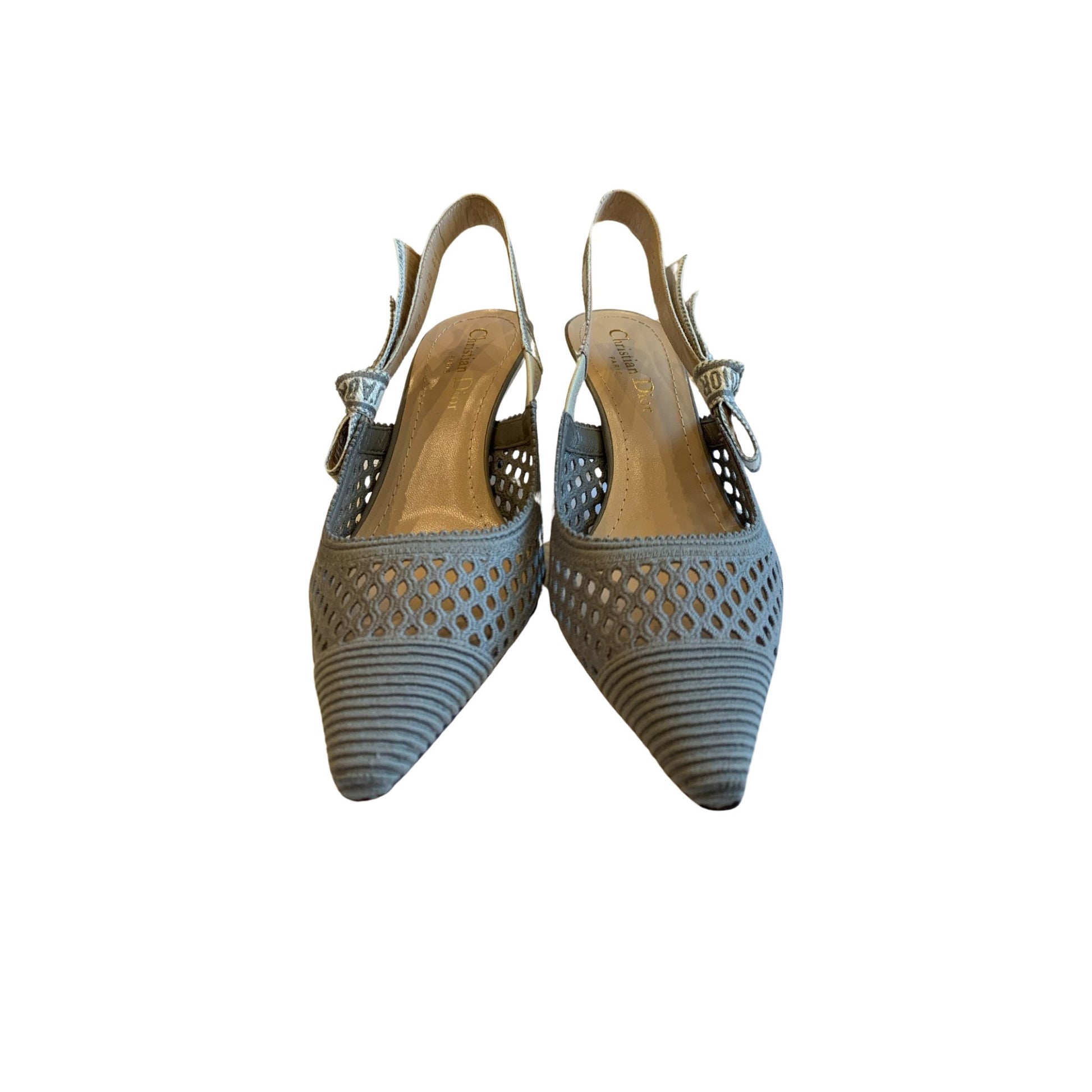 Escarpins Dior Slingback 36 - Tissu Gris - DIOR - Rebirth Maroc