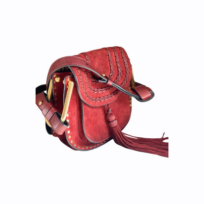 Sac à bandoulière Chloé Hudson - Cuir Rouge bordeaux - CHLOÉ - Rebirth Maroc