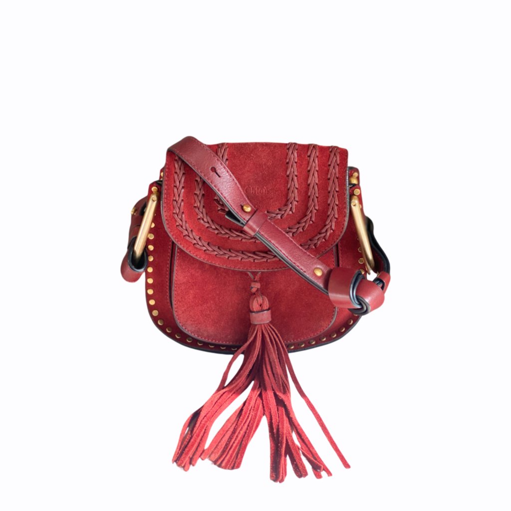 Sac à bandoulière Chloé Hudson - Cuir Rouge bordeaux - CHLOÉ - Rebirth Maroc