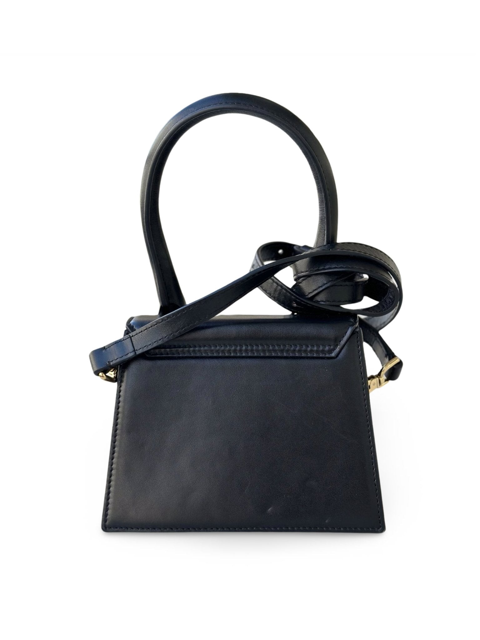 Sac à bandoulière Jacquemus Chiquito Moyen - Cuir Noir - JACQUEMUS - Rebirth Maroc