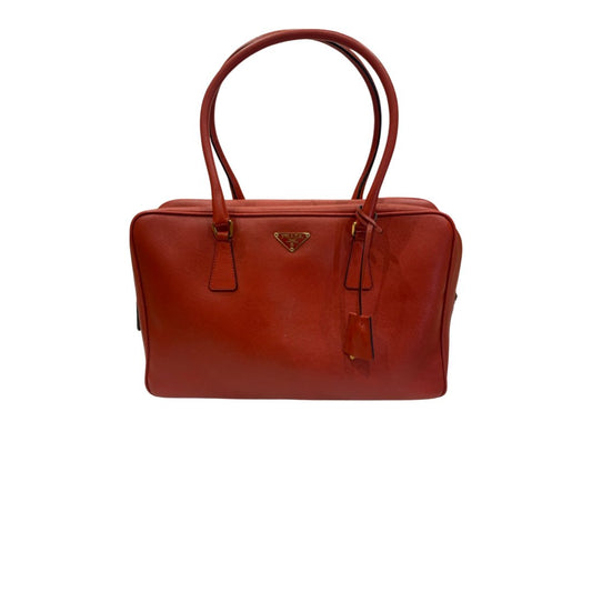 Sac à main Prada Bauletto - Cuir Rouge - PRADA - Rebirth Maroc