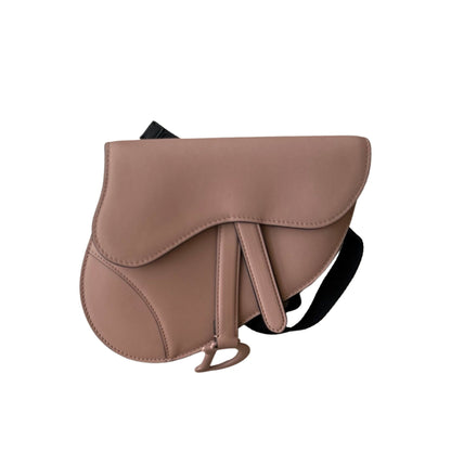 Sac banane Dior Saddle - Cuir Rose Beige - DIOR - Rebirth Maroc