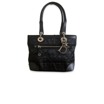 Sac Dior Shopping Saint Tropez - Toile et Cuir Noir - DIOR - Rebirth Maroc