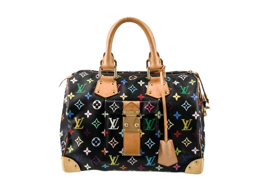 Sac Louis Vuitton multicolore Speedy30 - Cuir monogrammé - LOUIS VUITTON - Rebirth Maroc