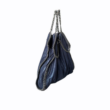 Sac porté épaule Stella Mccartney Falabella Mini Cabas - Cuir végétal Bleu - STELLA MCCARTNEY - Rebirth Maroc