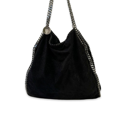 Sac porté épaule Stella Mccartney Falabella Mini Cabas - Cuir végétal Noir - STELLA MCCARTNEY - Rebirth Maroc